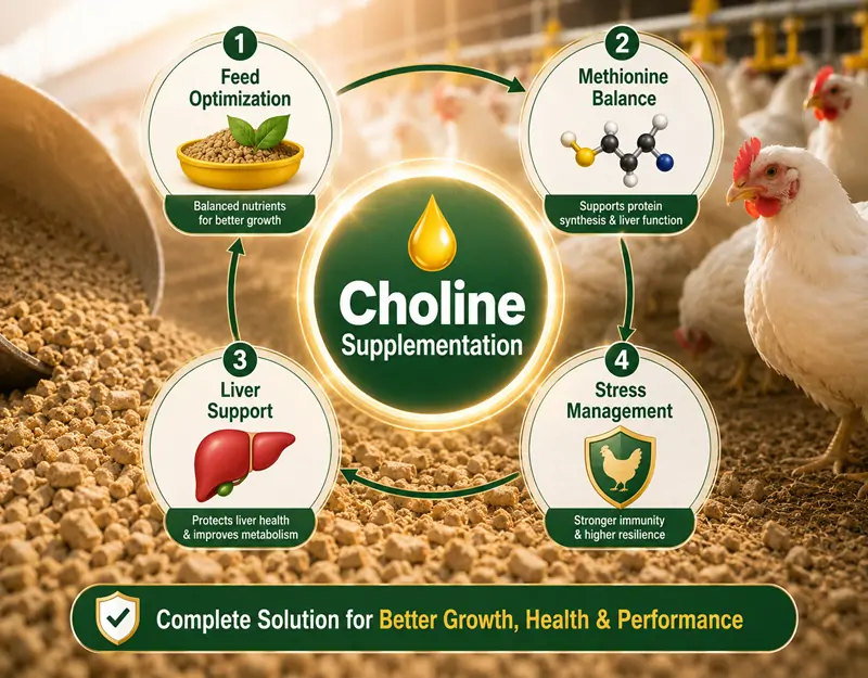 Feed Additive Choline Chloride for Animal Chlorure de choline, additif alimentaire pour animaux