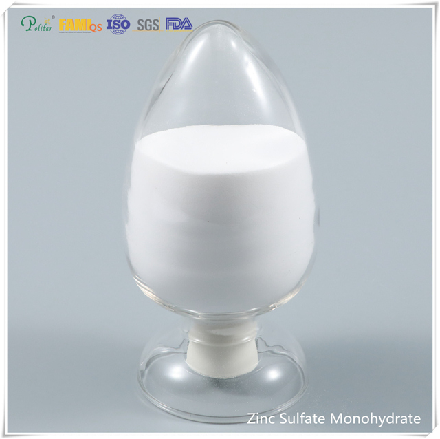 Granule de monohydrate de sulfate de zinc de qualité alimentaire à 33 %