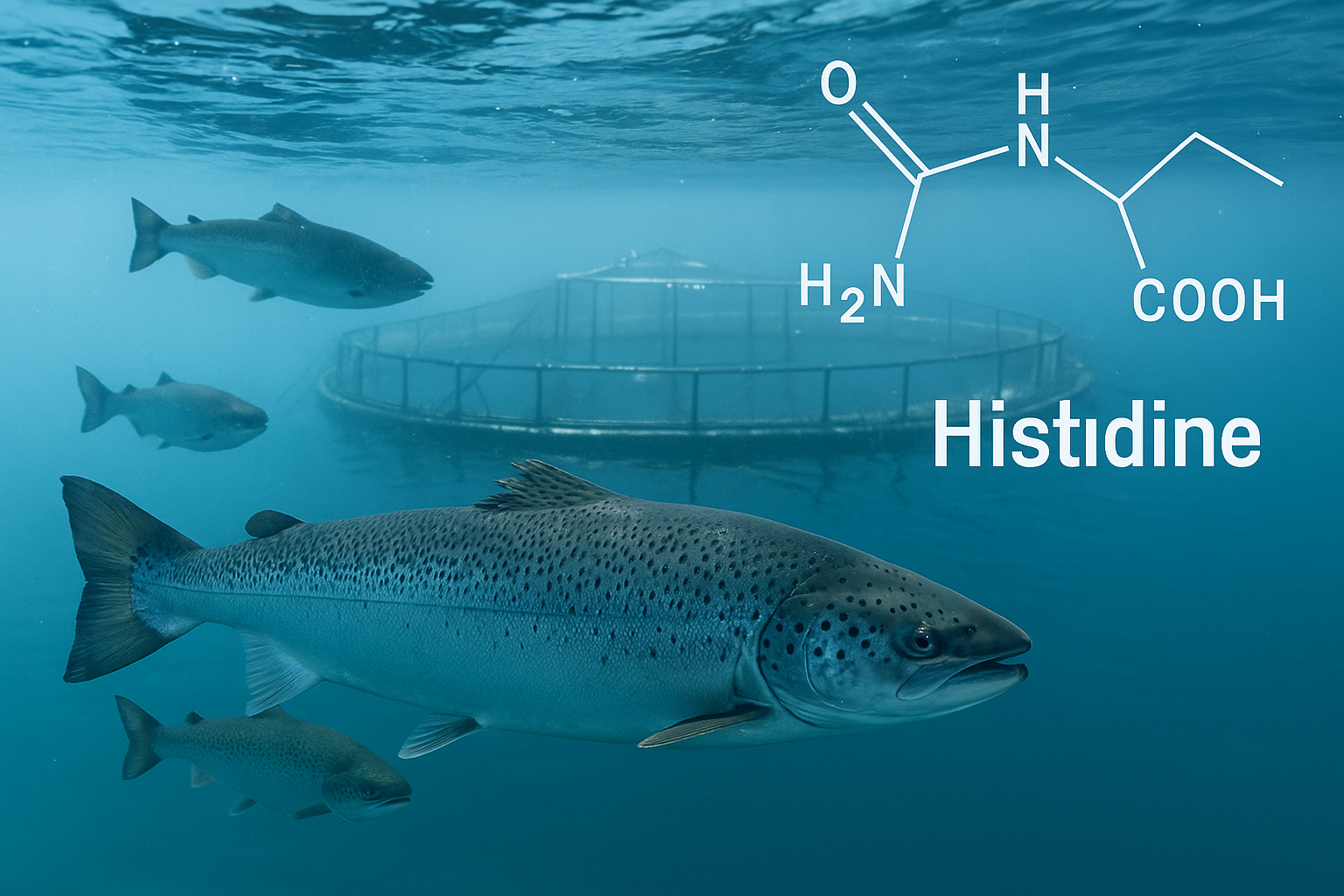 Histidine pour animal aquatique