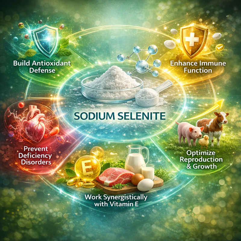 R&ocirc;le essentiel du s&eacute;l&eacute;nite de sodium