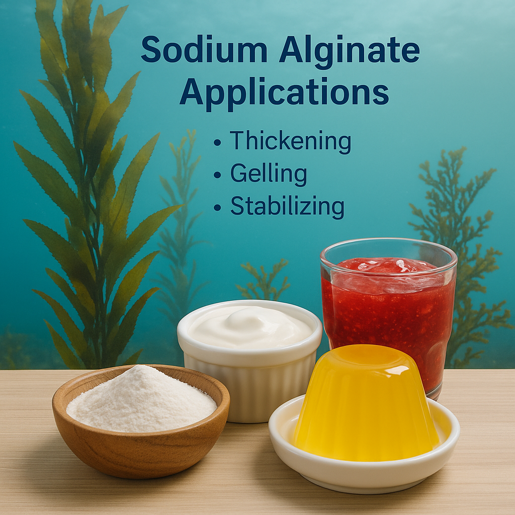 Applications d'alginate de sodium