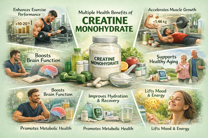 Avantages du monohydrate de cr&eacute;atine