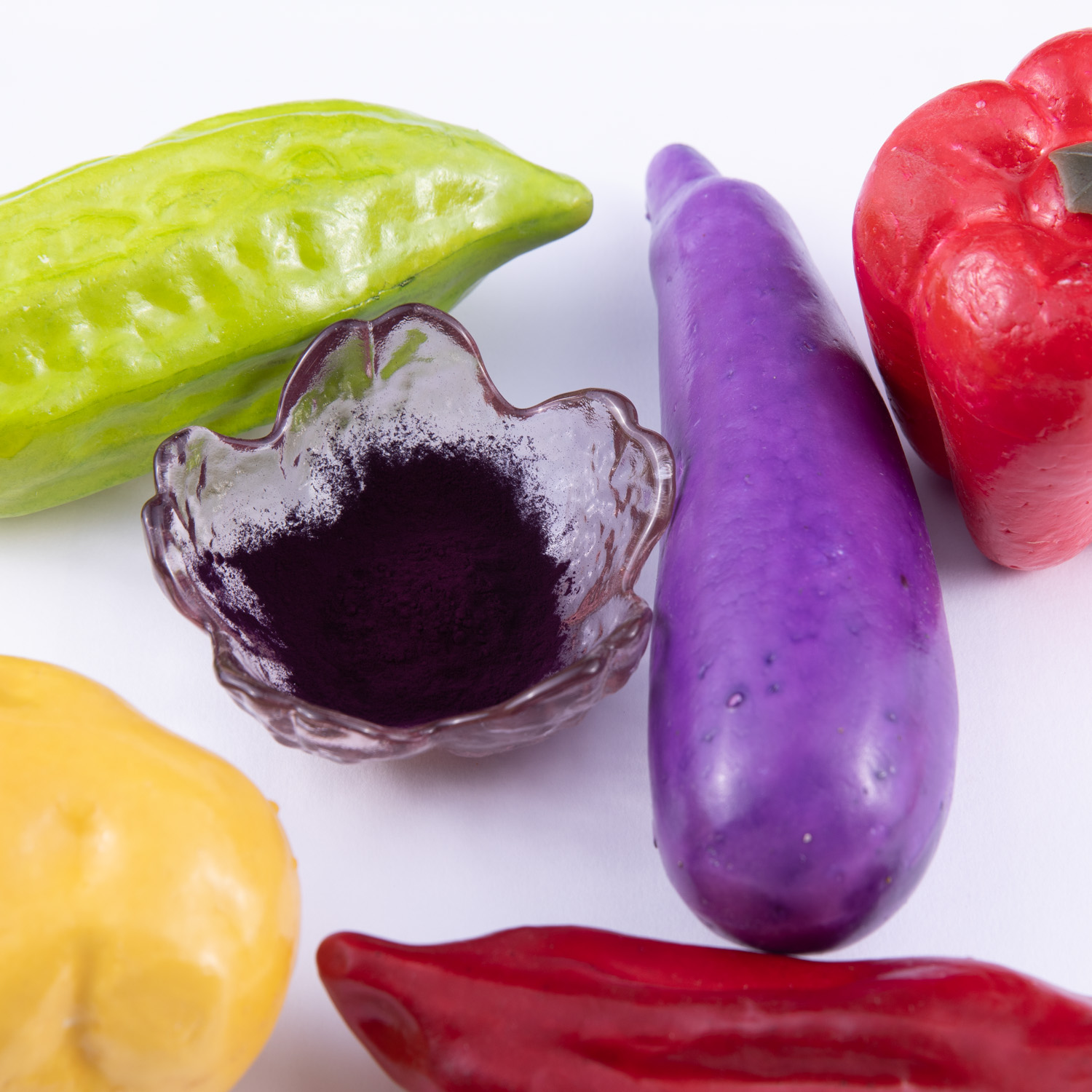 Qualité alimentaire bleu brillant